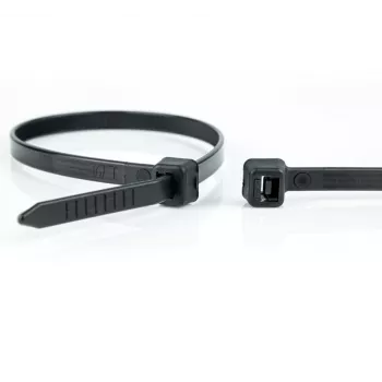 WKK 120196071 Kabelbinder 300 mm x 4,8 mm Schwarz hitzestabilisiert UV-stabilisiert öl- und lösemittelbeständig