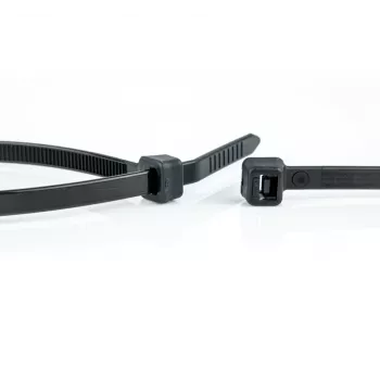 WKK 120196071 Kabelbinder 300 mm x 4,8 mm Schwarz hitzestabilisiert UV-stabilisiert öl- und lösemittelbeständig