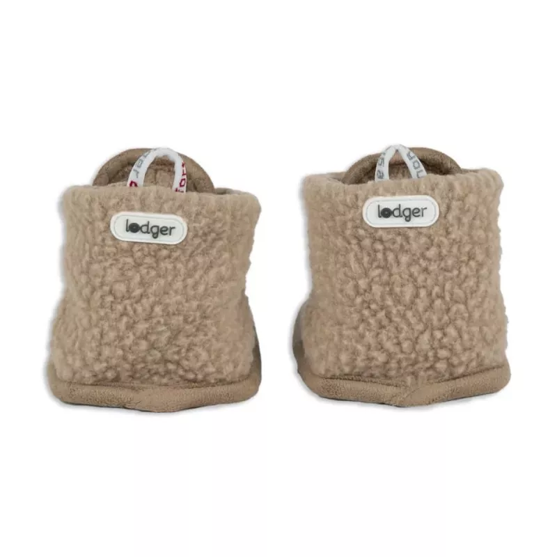 Lodger Teddy Babyhausschuhe Beige 6-12 Monate