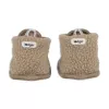 Lodger Teddy Baby Hausschuhe, Beige, 12-18 Monate, Antirutsch-Sohle, Weicher Fleece