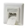 DSIT DC-Wall-In-STP6-I Unterputz Cat. 6 geschirmte Doppel-RJ45-Dose, Elfenbein