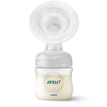 Philips Avent Lotus Handmilchpumpe mit 125 ml Flasche