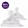Philips Avent Natural Response Silikon-Sauger, sehr schneller Milchfluss, 6m+, 2er-Pack