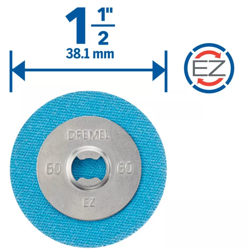 Dremel 2615S411DM Schleifscheiben, 38,1 mm, Körnung 180, 3er-Pack