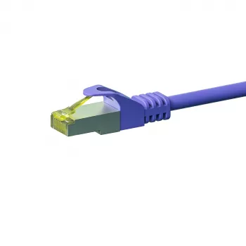 DSIT Cat.7 S/FTP PiMF RJ45 Netzwerk-Patchkabel, Violett, 1 m (DC-78-010)