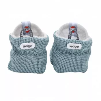 Lodger Slipper Ciumbelle Baumwoll-Babyschuhe, 3-6 Monate, Ocean