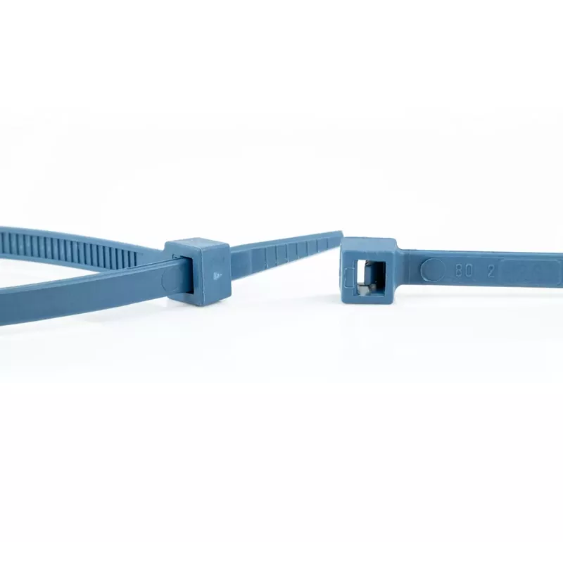 WKK 15084671 Metalldetektierbarer Kabelbinder 150 x 3,6 mm Blau 100er-Pack