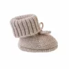 Lodger Slipper Folklore Merino-Woll-Babyschuhe, Beige, 0-6 Monate