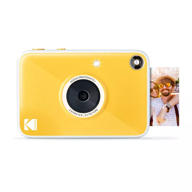Kodak RODOMATICPYL Digitale Sofortbildkamera mit ZINK Zero Ink Druck, 10MP, 3,5 inch LCD, Bluetooth, USB-C, MicroSD