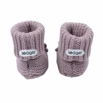 Lodger Slipper Knit Babyschuhe, Rosé, 0-6 Monate