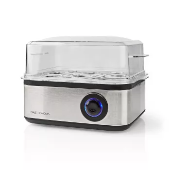 Gastronoma Eierkocher 500W, 8 Eier, Schwarz/Silber