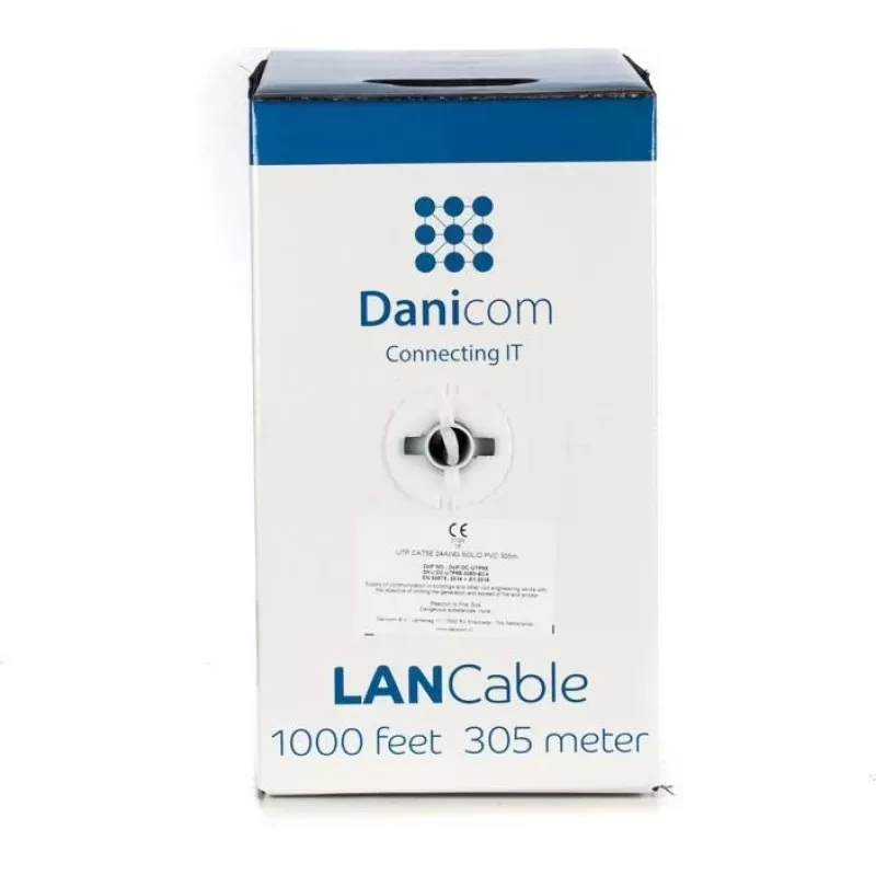 DSIT DANICOM CAT5E UTP 305m Massivleiter LSZH (Eca) Kabel DC-UTP5E-305S-ECA