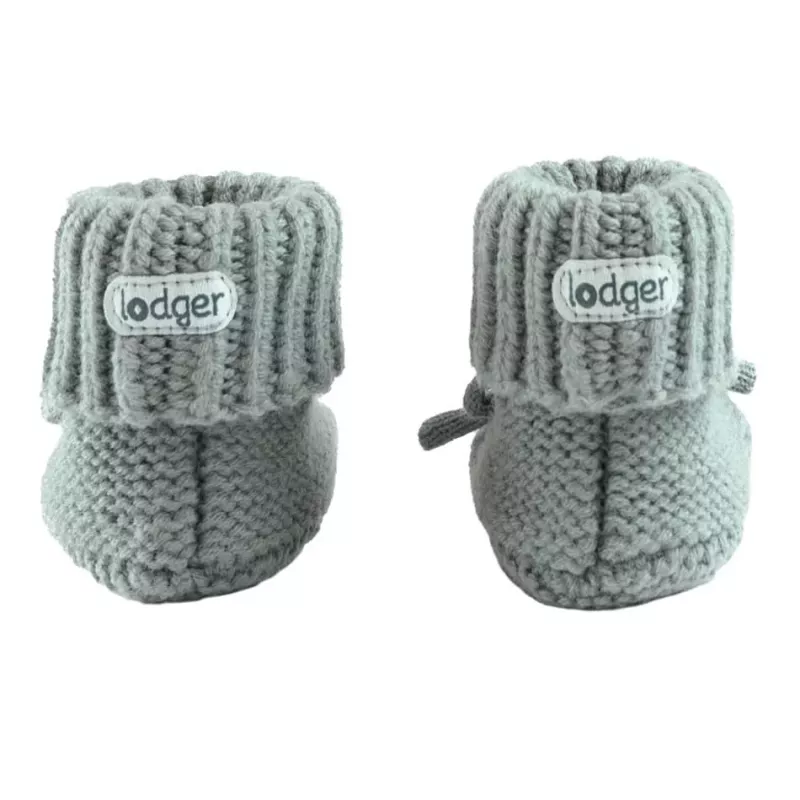 Lodger Slipper Folklore Merino-Woll-Babyschuhe, Seide, 0-6 Monate