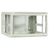 DSIT 6U Wandmontage-Serverschrank mit Glastür, Weiß, 600x600x368 mm DS6606W-DOUBLE