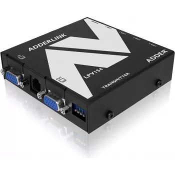 ADDER LPV154T AV Extender Transmitter – VGA & Audio über CATx, 300 m, Schwarz ALPV154T-IEC