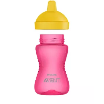 Philips Avent My Grippy Trinklernbecher mit hartem Ausguss 300 ml, 18M+, Rosa