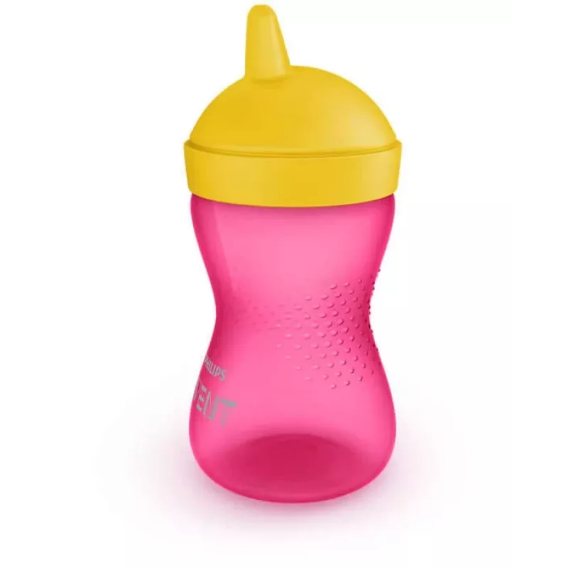 Philips Avent My Grippy Trinklernbecher mit hartem Ausguss 300 ml, 18M+, Rosa