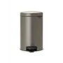Brabantia NewIcon 12L Tretmülleimer, Platinum