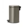 Brabantia NewIcon 12L Tretmülleimer, Platinum