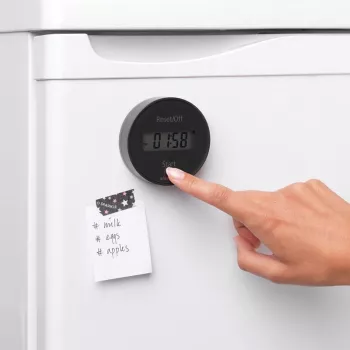 Brabantia Küchenwecker mit Magnet, Dunkelgrau