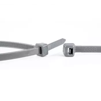 WKK Graue Polyamid-Kabelbinder 100 x 2,5 mm, 100er-Pack (11032871)