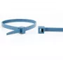 WKK 15032671 Metalldetektierbare blaue Kabelbinder 100 mm x 2,5 mm, 100er-Pack