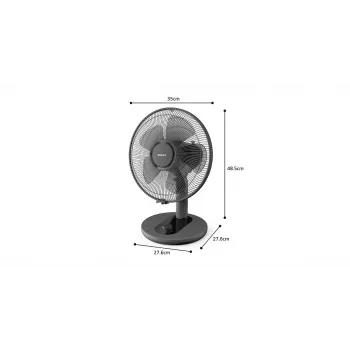 PHILIPS 1000 Series Tischventilator 25 cm Schwarz