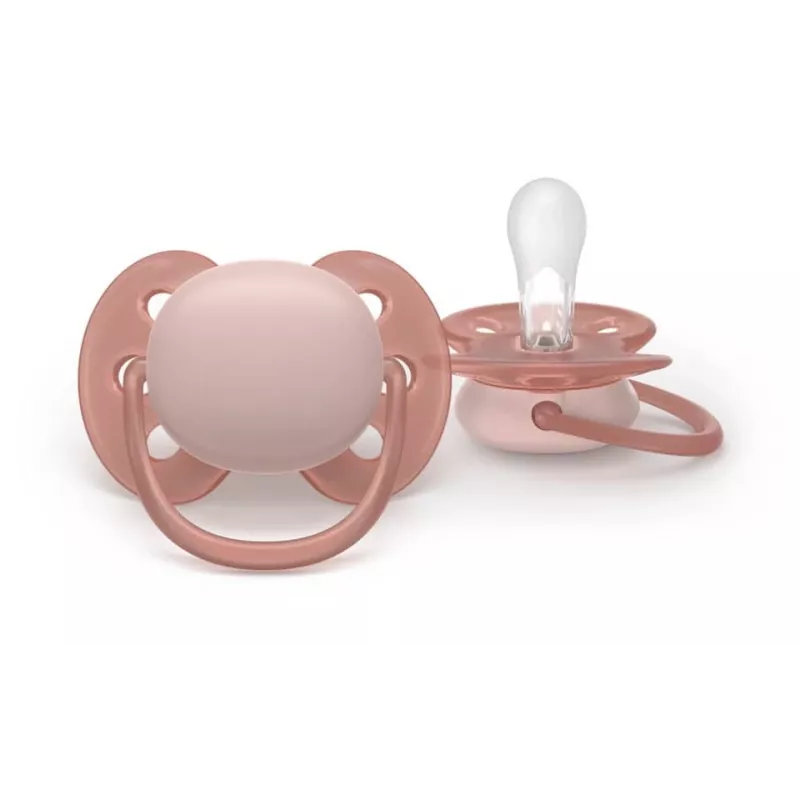 Philips Avent Ultra Soft Schnuller 6-18 Monate, Neutral, 2er-Pack