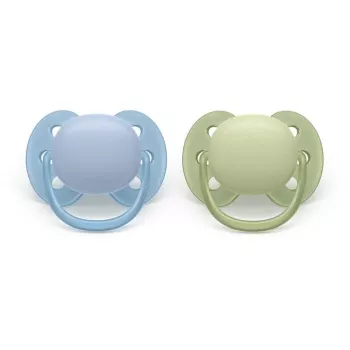 Philips Avent Ultra Soft Schnuller 0-6 Monate, Neutral, 2er-Pack