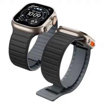 Spigen Athlex Air M Armband für Apple Watch 44/45/46/49mm – Schwarz/Grau