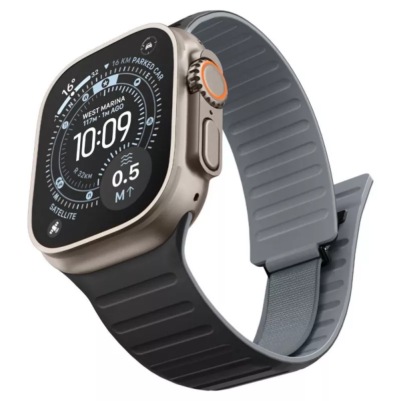 Spigen Athlex Air M Armband für Apple Watch 44/45/46/49mm – Schwarz/Grau