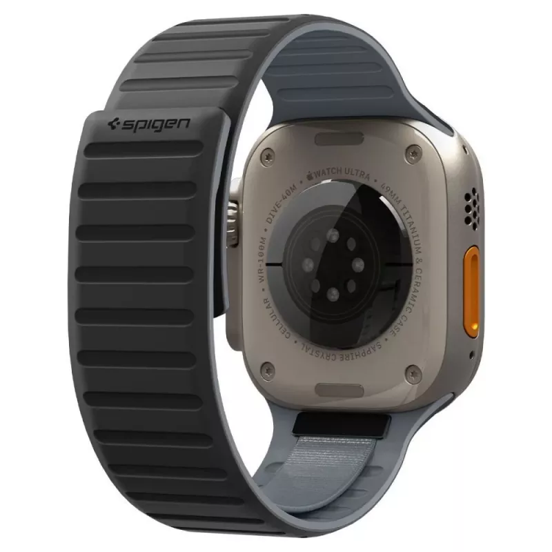 Spigen Athlex Air M Armband für Apple Watch 44/45/46/49mm – Schwarz/Grau