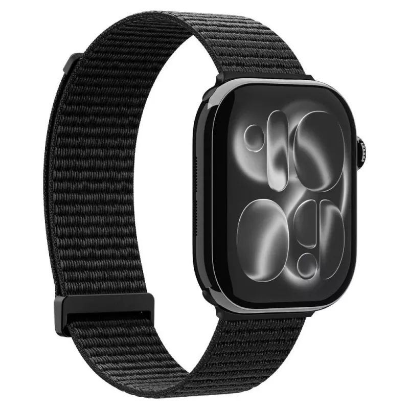 Spigen WBF01 Band für Apple Watch 8/9/10/11/SE/Ultra (44/45/46/49 mm), Schwarz