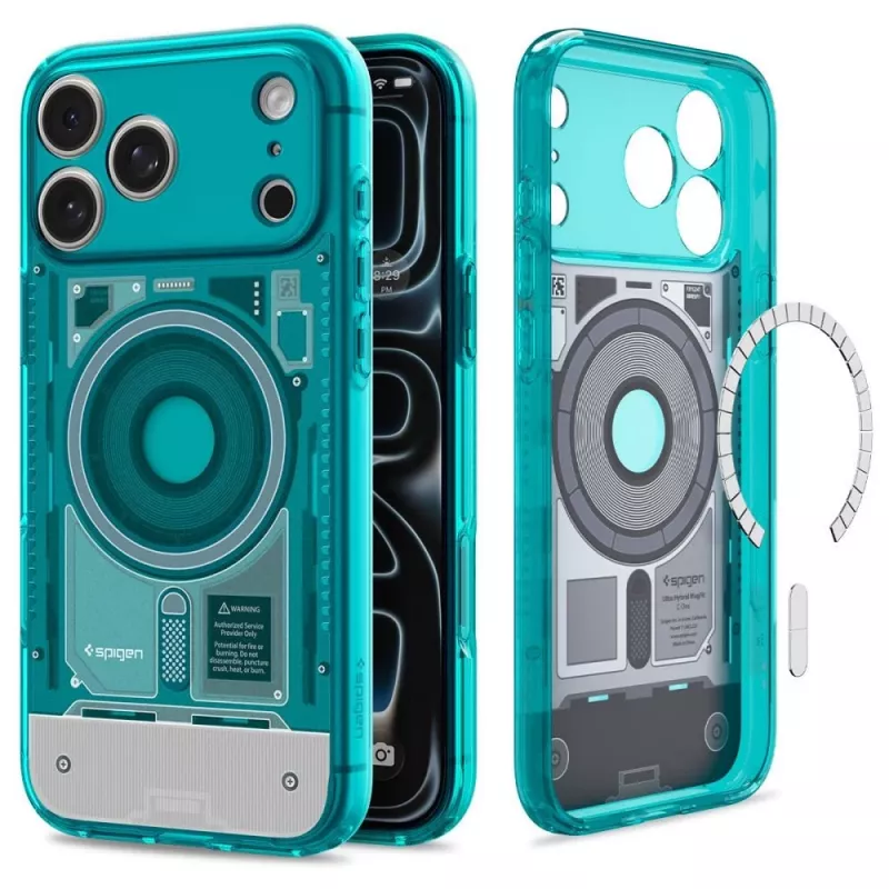 Spigen C1 Ultra Hybrid MagSafe Hülle für iPhone 17 Pro / 18 Pro – Bondi Blue