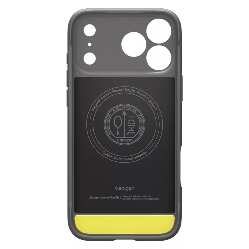 Spigen Rugged Armor Mag MagSafe Hülle für iPhone 18 Pro Max / 17 Pro Max Grau