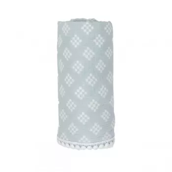 Lodger Swaddle Tribe Musselin-Baumwoll-Pucktuch 120x120 cm Ice Flow