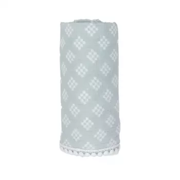 Lodger Swaddle Tribe Musselin-Baumwoll-Pucktuch 120x120 cm Ice Flow
