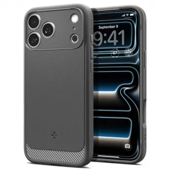 Spigen Rugged Armor Mag MagSafe Hülle für iPhone 17 Pro / 18 Pro - Grau