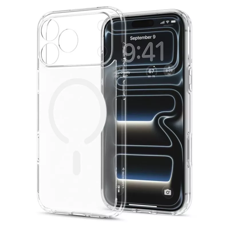 Spigen Ultra Hybrid Mag MagSafe Hülle für iPhone 18 Pro / 17 Pro - Frost White