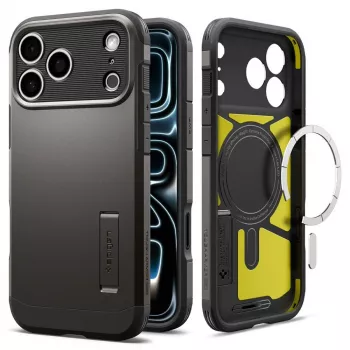 Spigen Tough Armor T MagSafe Hülle für iPhone 17 Pro / 18 Pro - Gunmetal