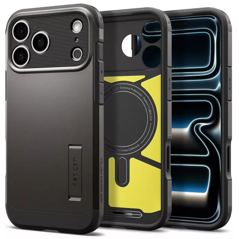 Spigen Tough Armor T MagSafe Hülle für iPhone 17 Pro / 18 Pro - Gunmetal