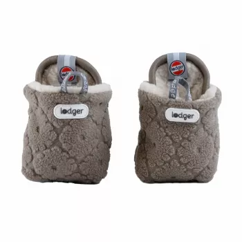 Lodger Buffalo Fleece Baby-Booties mit rutschfester Sohle, Braun, 6-12 Monate