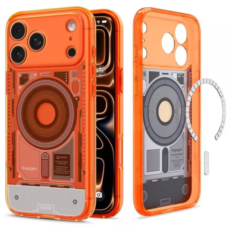 Spigen Ultra Hybrid Mag C1 Hülle für iPhone 17 Pro Max / 18 Pro Max – Mandarine