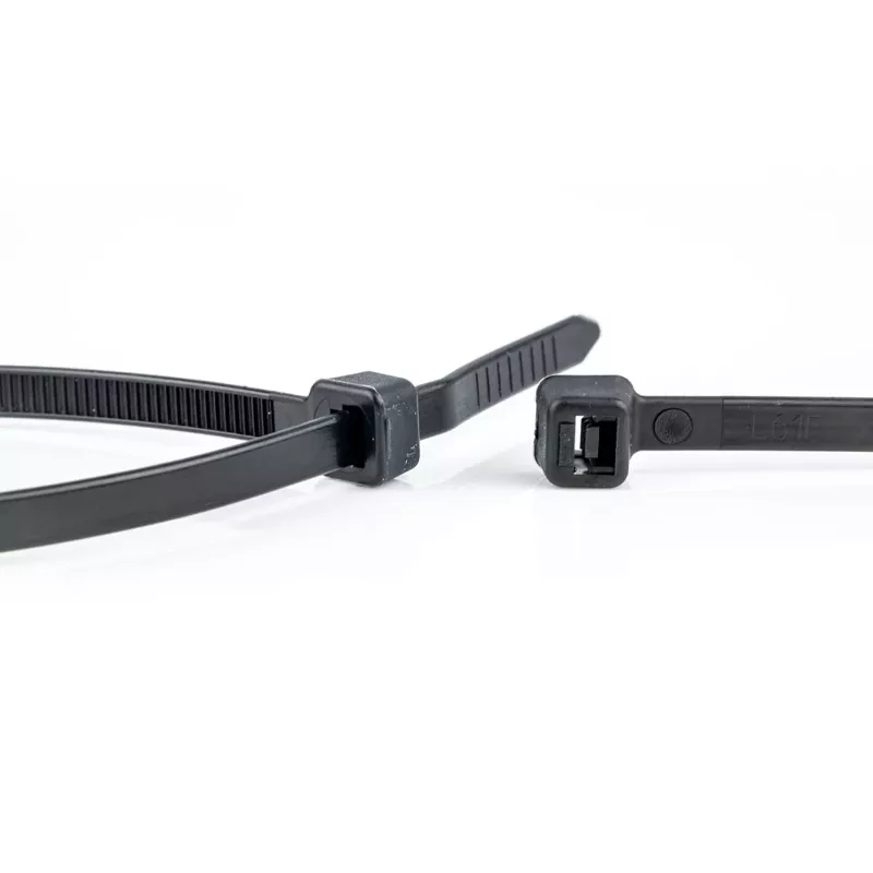 WKK 110256071 Kabelbinder 430 mm x 4,8 mm Schwarz UV-stabilisiert 100 Stück