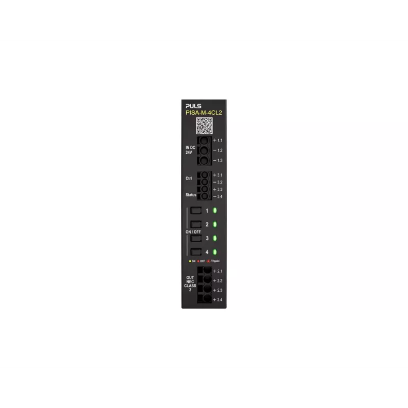 PULS PISA-M-4CL2 4-Kanal Selektiver Strombegrenzer Modul 20A 18-30VDC DIN-Schiene