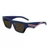 Karl Lagerfeld Unisex KL6163S-401 Sonnenbrille, schwarzer Rahmen, graue Gläser, 59/17/145 mm