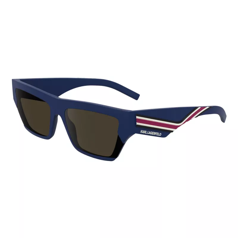 Karl Lagerfeld Unisex KL6163S-401 Sonnenbrille, schwarzer Rahmen, graue Gläser, 59/17/145 mm