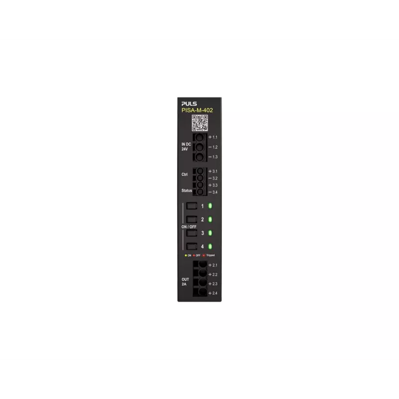 PULS PISA-M-402 Elektronischer Schutzschalter, 4-Kanal, 24 VDC, 8 A pro Kanal, DIN-Schiene