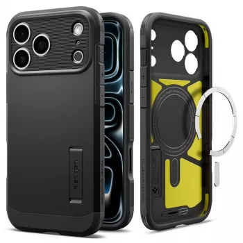 Spigen Tough Armor T MagSafe Hülle für iPhone 18 Pro / 17 Pro – Schwarz