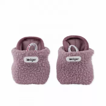 Lodger Slipper Teddy Babyschuhe, Rosa, 0-3 Monate, Rutschfest, Fleece, Unisex